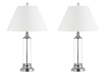 Astor 29" Glass LED Table Lamp - JONATHAN Y